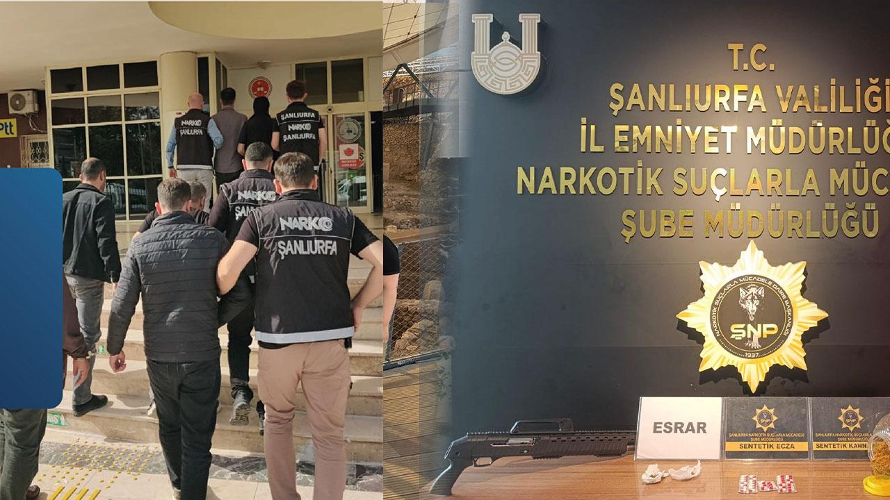 Şanlıurfa'da zehir tacirlerine darbe: 3 şüpheli yaklandı