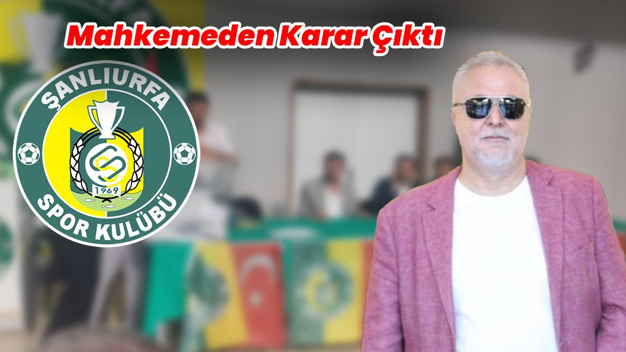 Şanlıurfaspor’a kayyum istemi reddedildi: Mahkemeden karar ç