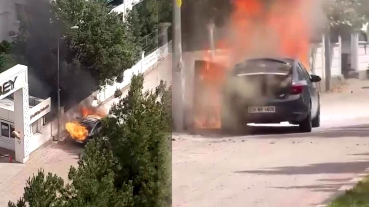 Seyir halindeki otomobil göz açıp kapayıncaya kada