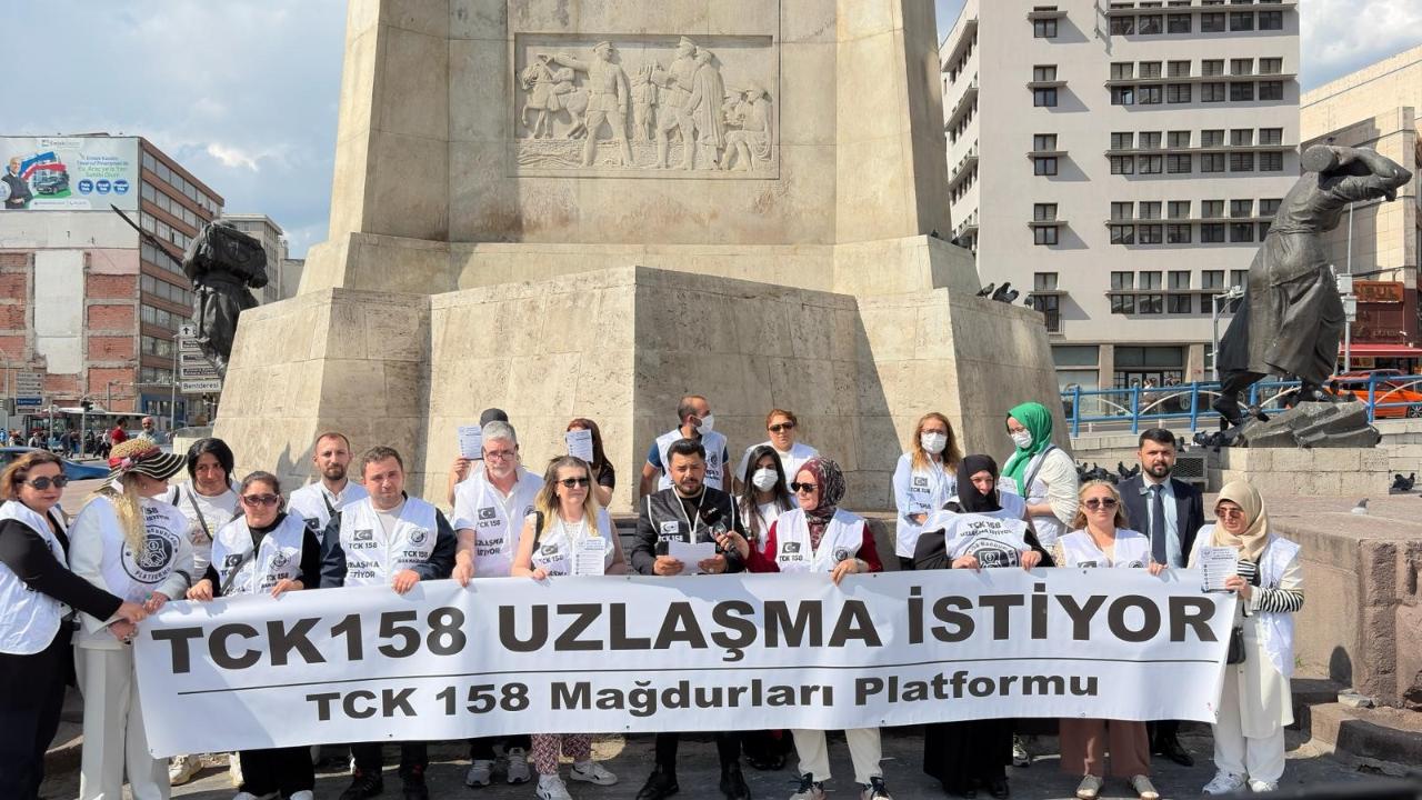 TCK 158 mağdurları Ankara'da