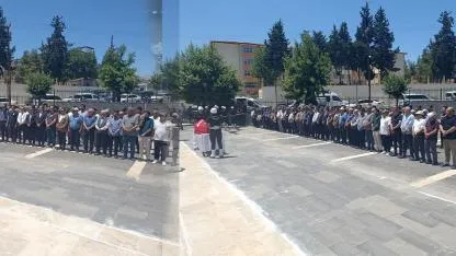 Gaziantep'te polis memuru için hüzünlü veda töreni