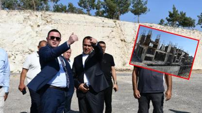 Birecik'in yeni adliye sarayı yükseliyor! Başsavcı Us inşaatı inceledi