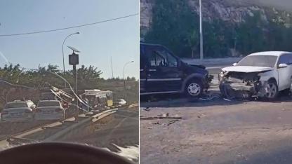 Şanlıurfa OSB yolunda zincirleme kaza: 4 araç birbirine girdi