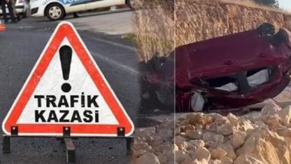 Şanlıurfa'da şarampole devrilen otomobil sürücüsü yaralandı