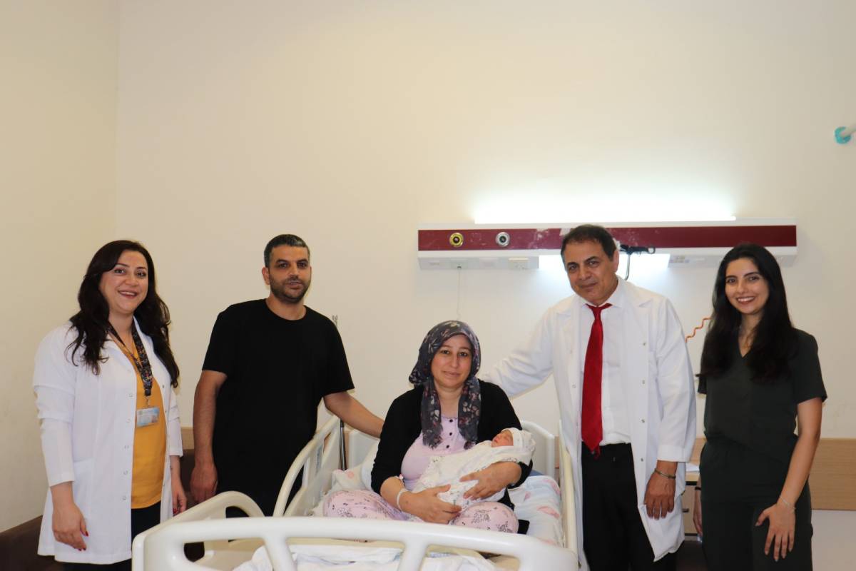 Şanlıurfa’da 13 yıl sonra gelen bebek sevinci